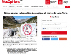 Citoyens pour la transition écologique et contre le Lyon-Turin
