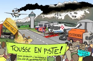 Tousse en Piste ! Vélorution et carnaval des alternatives devant l’aéroport de Chambéry